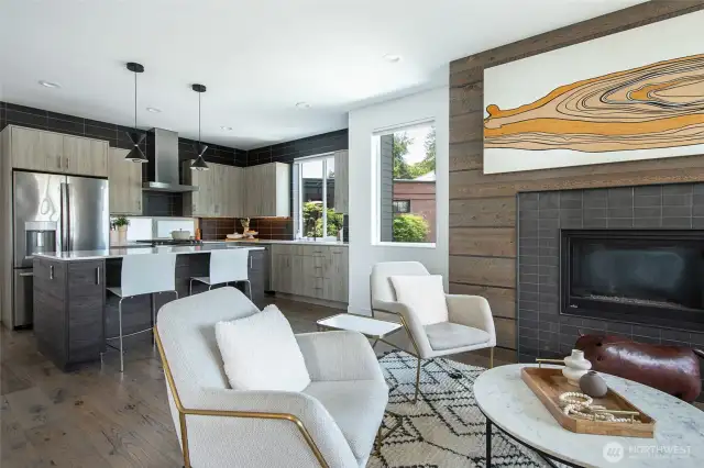 The living and dining areas connect with an effortless, seamless flow.