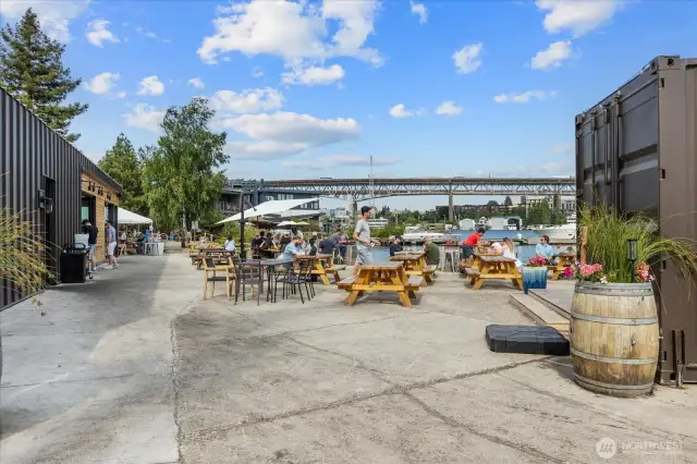 Gasworks Brewery is literally steps away through a private fence for easy accessibility.