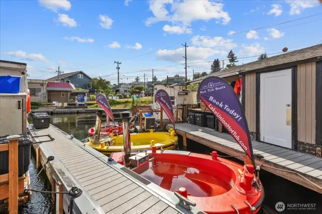 Lake Union Hot tubs and Sauna is in the same marina.
