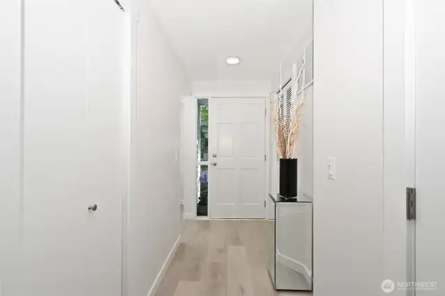 Luxury plank floors on the mail floor