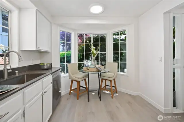 Bay window eating nook