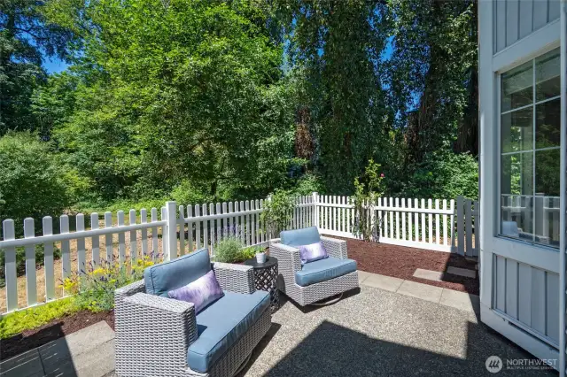 Great patio and garden for entertaining.