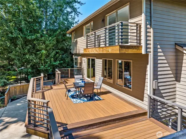 Whether on the deck, patio, or balcony, this home offers endless ways to take in the tranquil views.