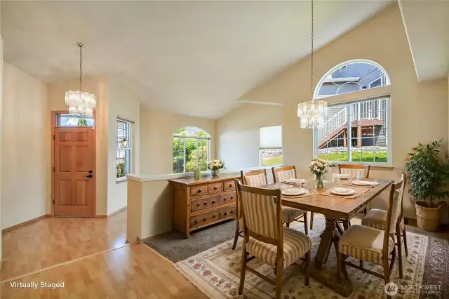 Virtually Staged Dining Room