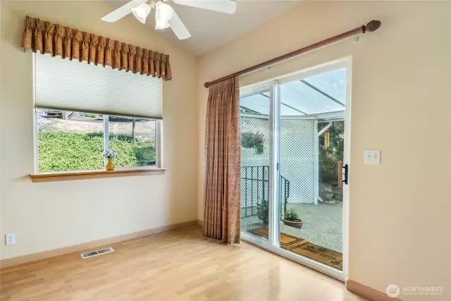 Slider to patio
