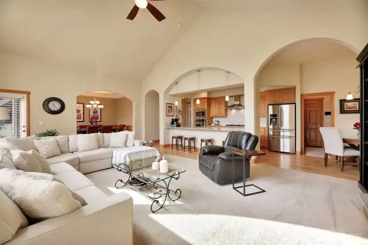 Open Concept Living Room - Kitchen - Formal Dining and Dining nook off the kitchen
