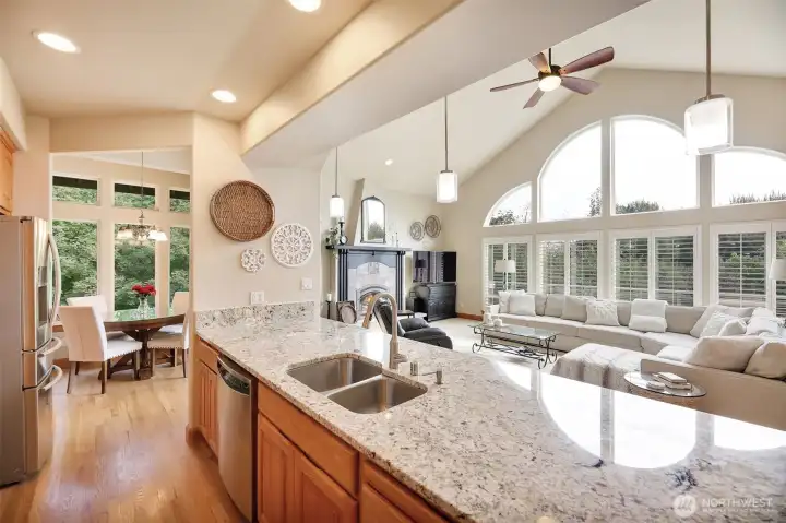 Windows all around for natural light from every angle
