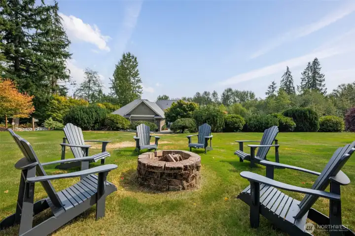 Great place to kick back to enjoy an outdoor fire with friends & family