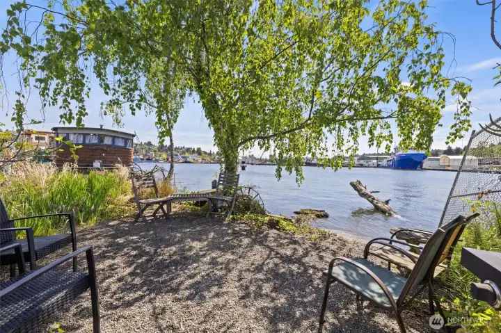 Community BBQ and kayak launch
