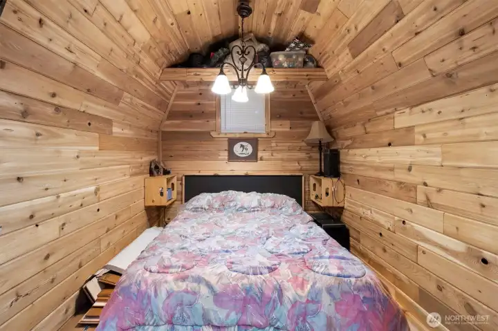 Cedar lined bunkhouse.