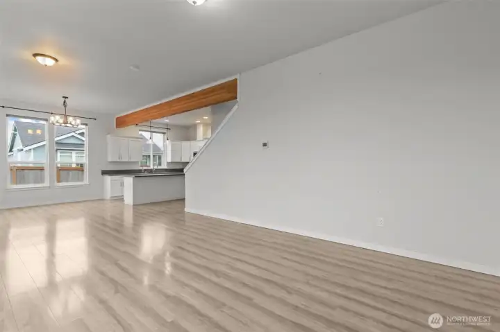 Living and dining area