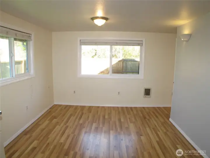 Eat-in kitchen space.