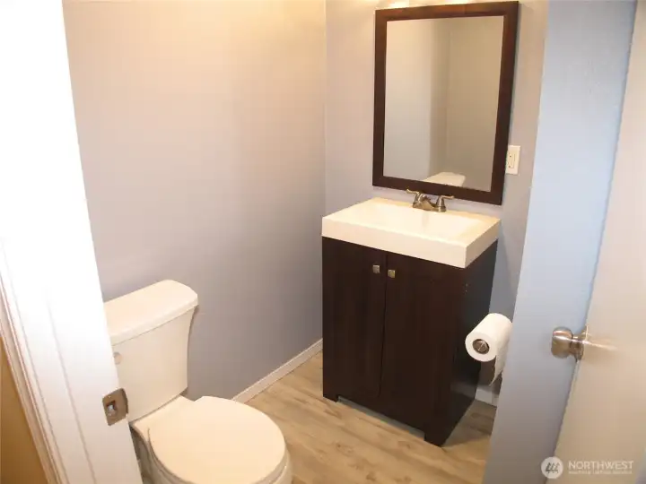 1/2 bath for quests.