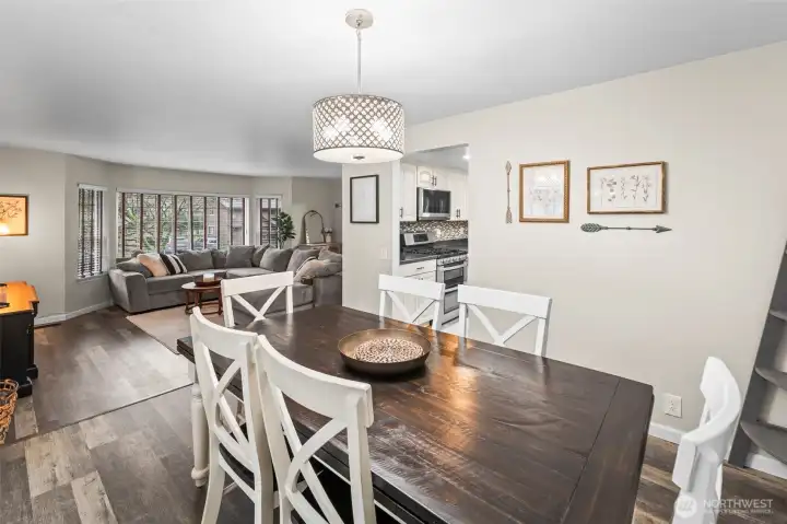 dining room and living room perfect for entertaining. 13911 113th Ave Ct E, Puyallup, WA 98374