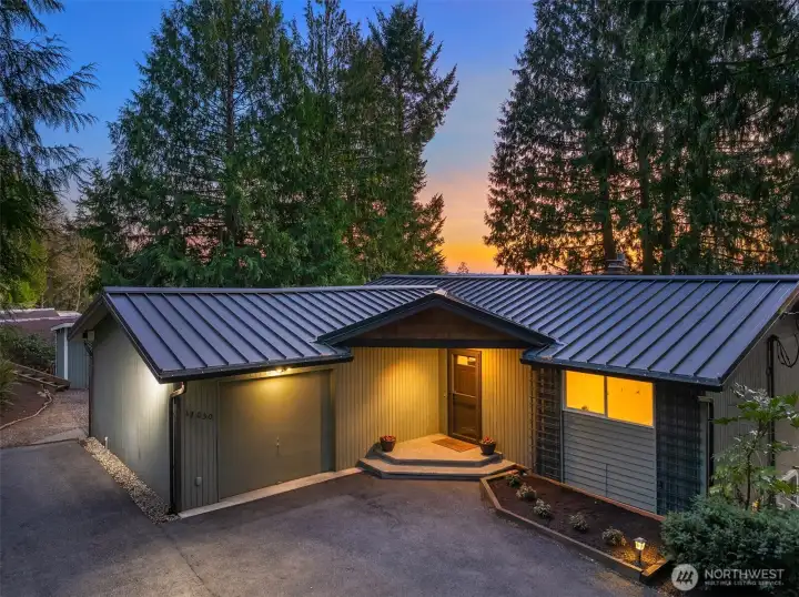 New metal roof, lots of parking, and spacious lot