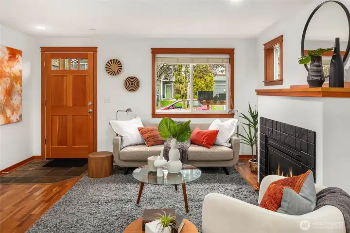 Inviting entry spilling natural light throughout the home