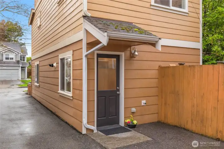 Parking space in the back dedicated for this home