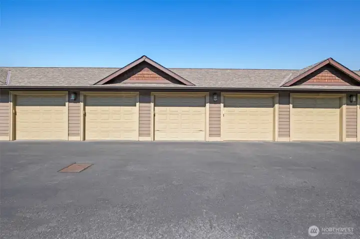 Single car garage included with automatic opener