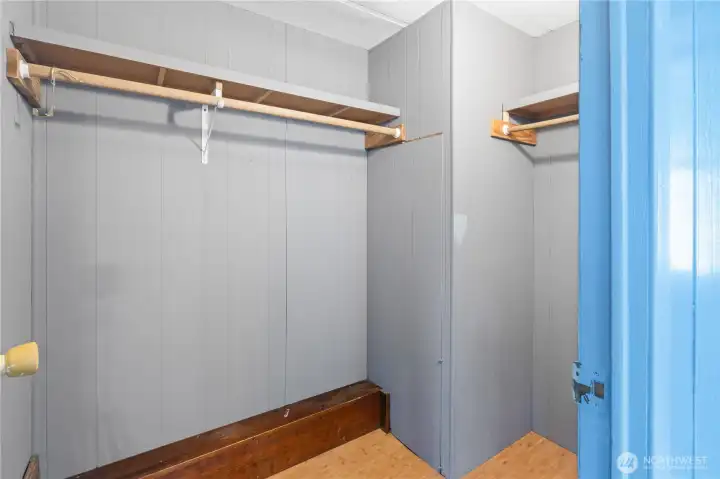 Walk-in closet offering excellent storage space.