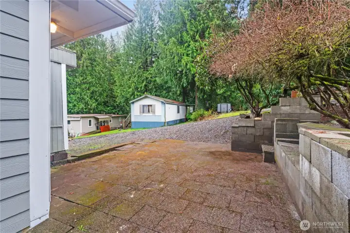 Brick walkway/patio area
