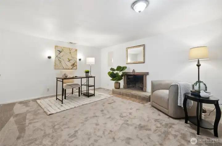 Large additional living space, ideal for a bonus room or second lounge.