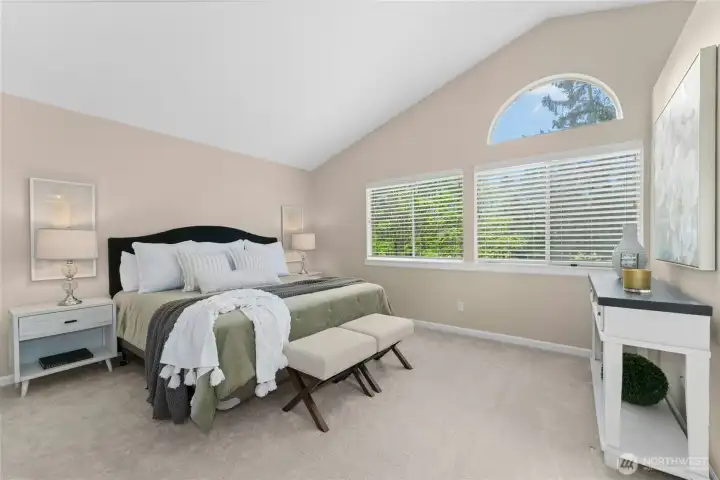 Primary suite on 2nd level