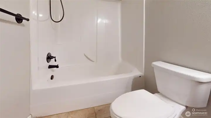 Full bath on the lower level