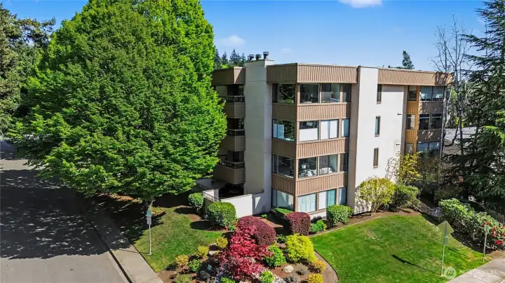 Updated Meydenbauer Corner unit positioned overlooking Wildwood Park and just moments from downtown Bellevue.