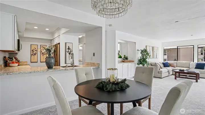 Another view of the dining area.