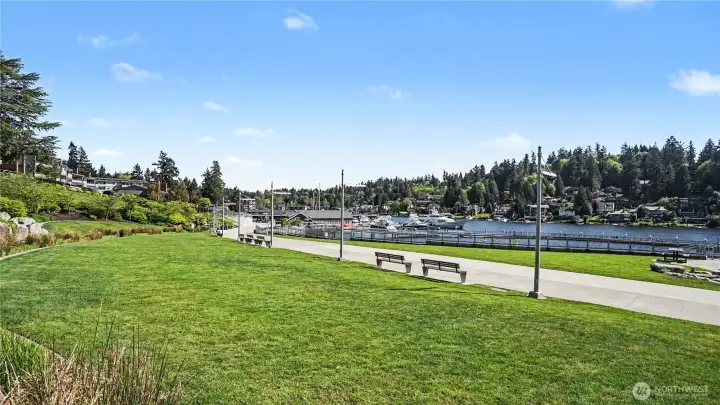 Enjoy yet another view of the nearby park and its beautiful surroundings.