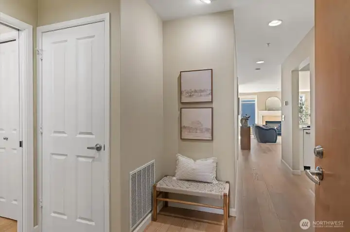 Spacious entry