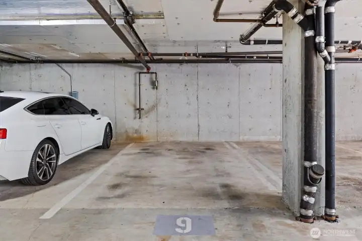 Parking on P1 space 9
