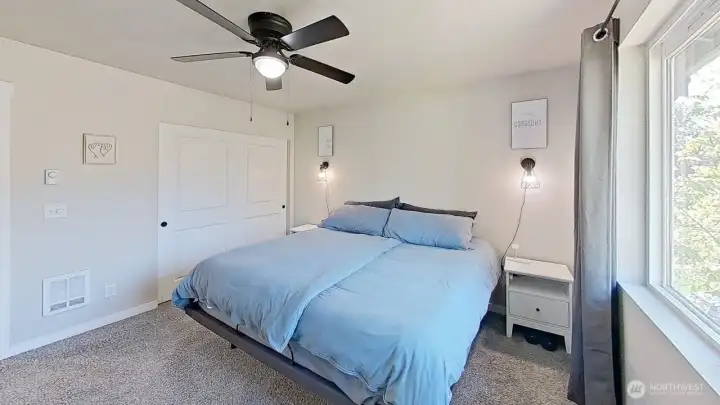 Primary bedroom w/double closets