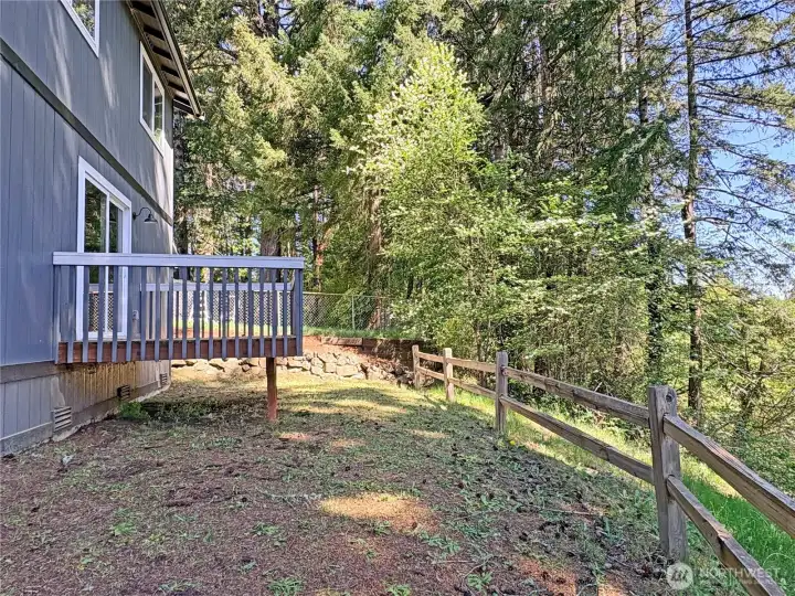 Back deck off lower level