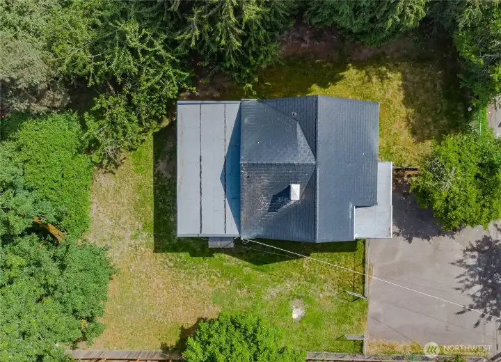 Large fenced yard
