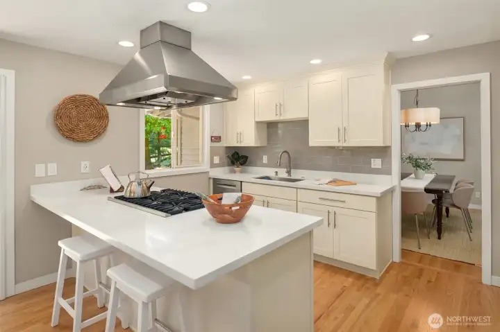 Tastefully updated kitchen. Tastefully updated kitchen.