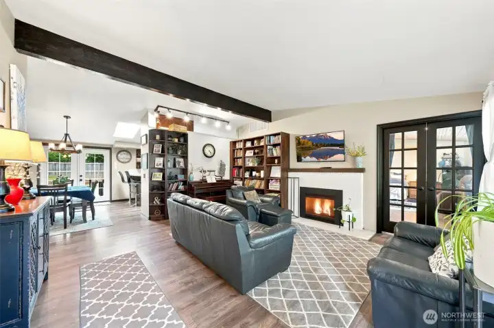 Vaulted ceilings add to the character Vaulted ceilings add to the character