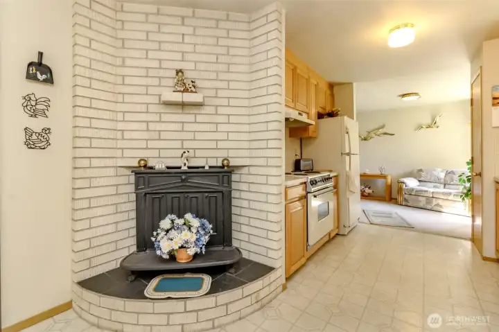 Gas fireplace for ultimate warmth and ambiance