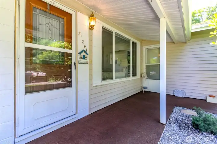 The extra entrance to family room or potential ADU