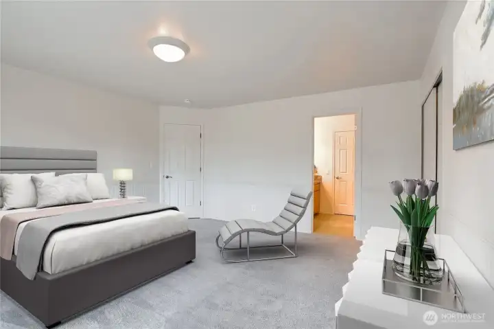 2nd bedroom on main - virtually staged 2nd bedroom on main - virtually staged