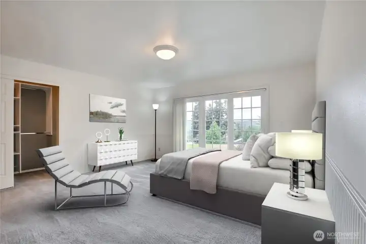 2nd bedroom view - virtually staged 2nd bedroom view - virtually staged