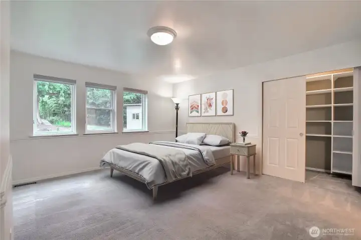 3rd bedroom on main floor - virtually staged 3rd bedroom on main floor - virtually staged