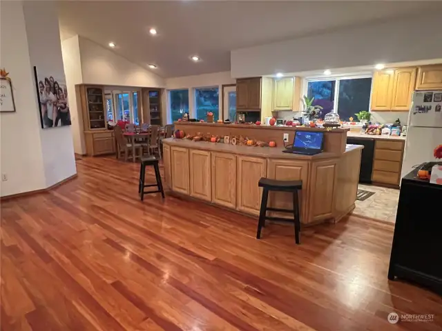 Living to Dining & Kitchen with island