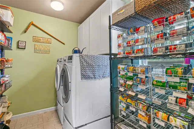 utility room with tons of storage