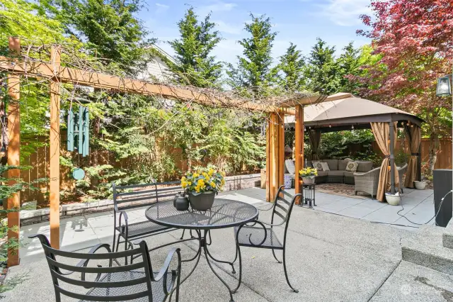 lots of privacy in this backyard. Low maintenance!