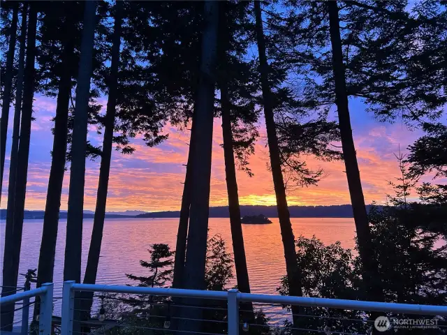 Sunsets that will leave you AWE struck. Taken by seller from main deck.
