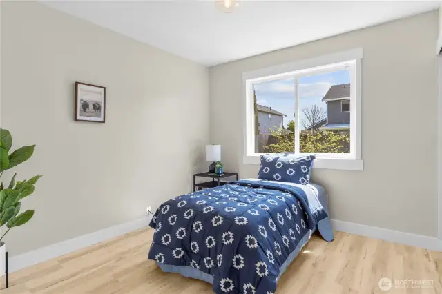 One of two additional bedrooms that is generous in size!