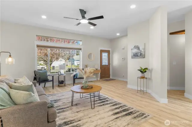 Brand new Luxury Vinyl Life Proof Flooring and ceramic tile throughout home!