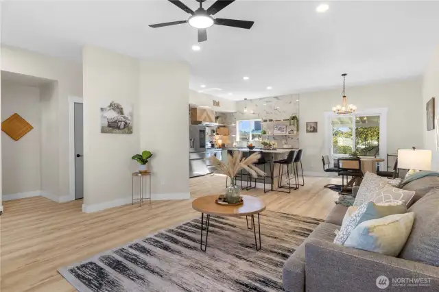 Enjoy this entertainment space! Chefs kitchen with huge island and high end appliances!
