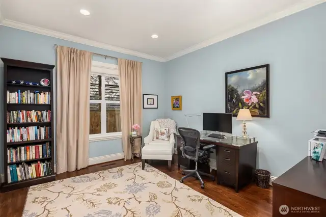 Guest suite currently used as a home office